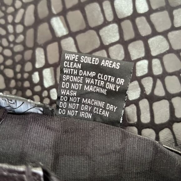 Vintage Selene Croc Coated Straight Leg Pant - 6 - Picture 12 of 12